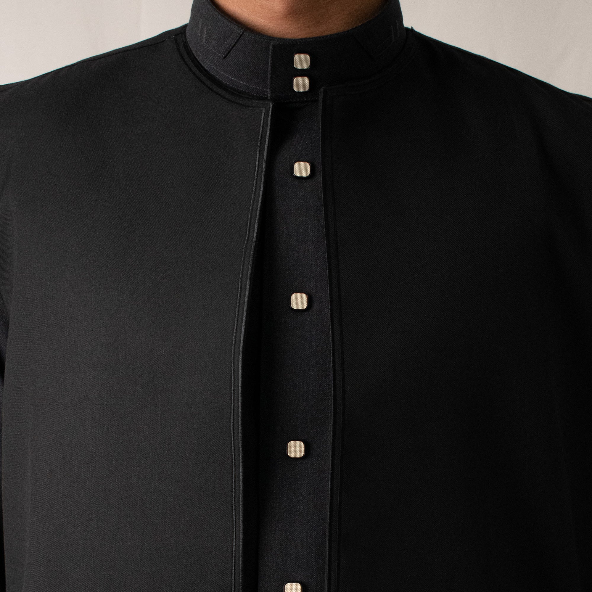 Vest Outer Collarless - Black