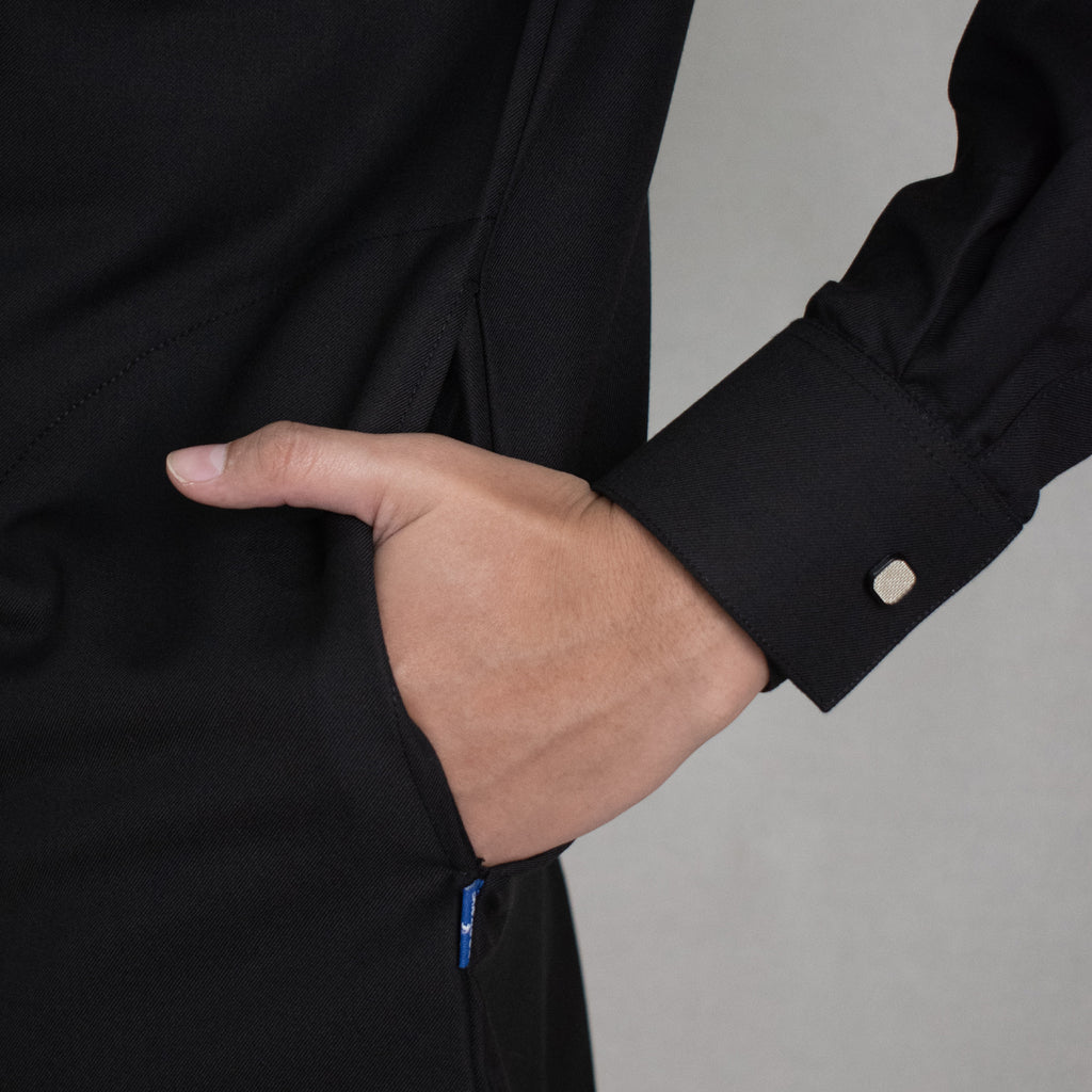 Qomar Cuff Semiwool Black