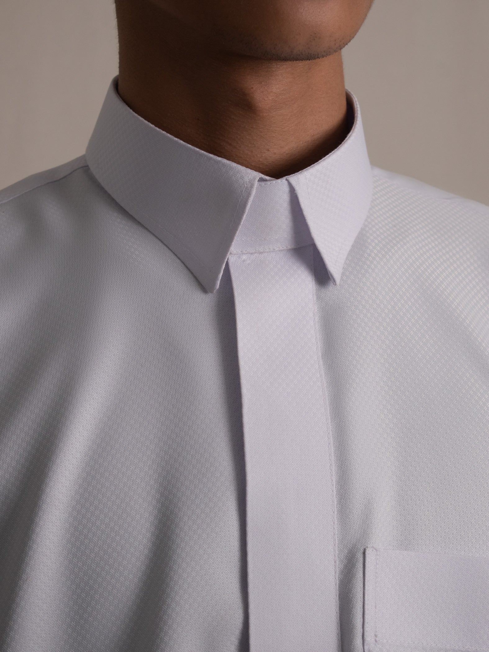 Fibonaccie Thobe Cotton Blend - White