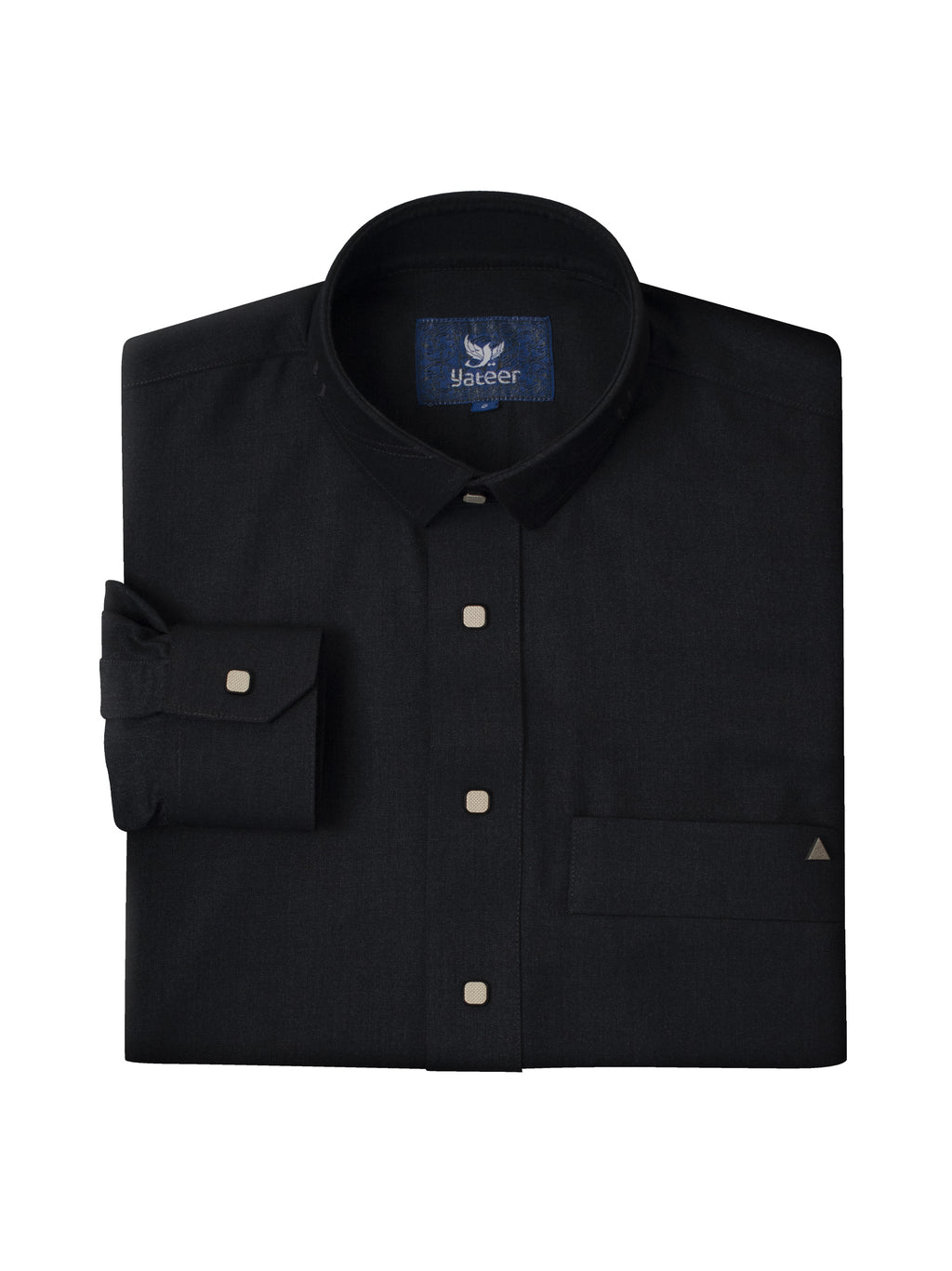 Ahsan Semiwool - Charcoal & Dark Brown