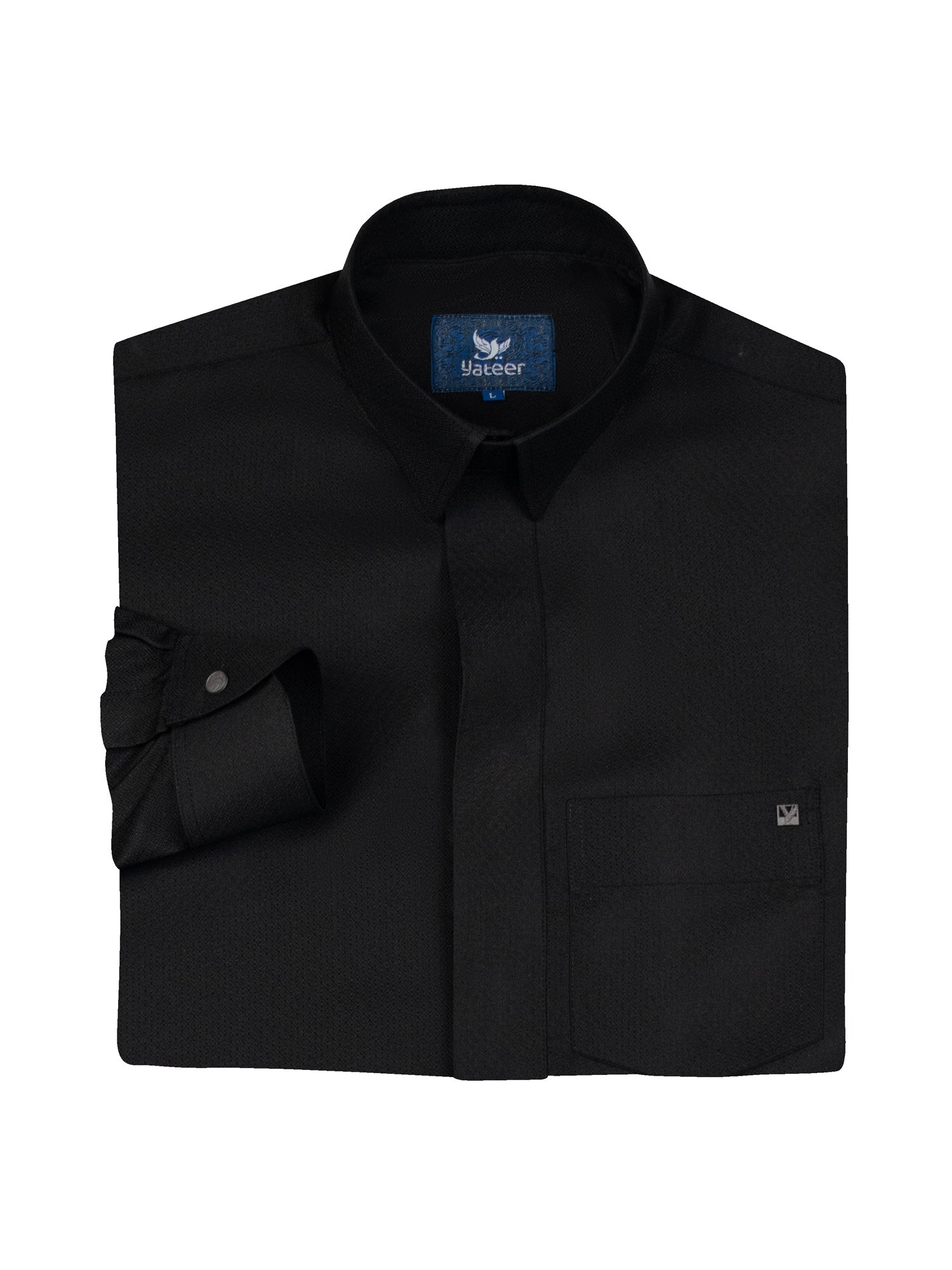 Fibonaccie Thobe Cotton Blend - Black Cuff