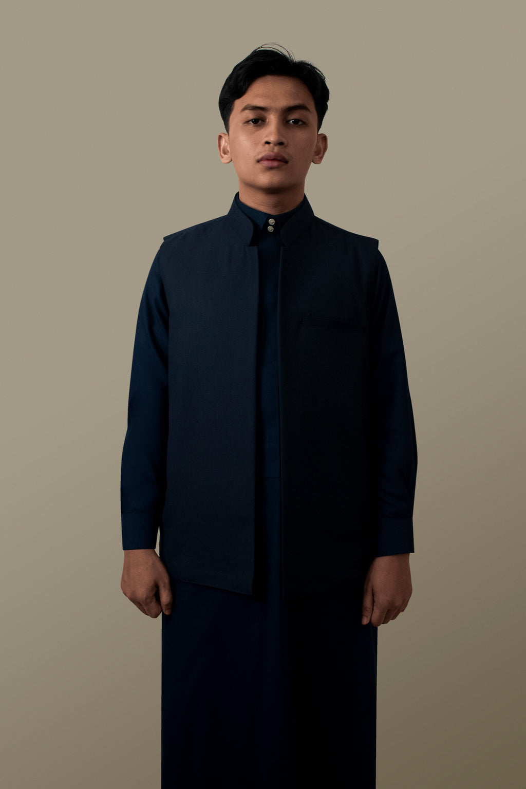 Vest Outer Reguler - Navy