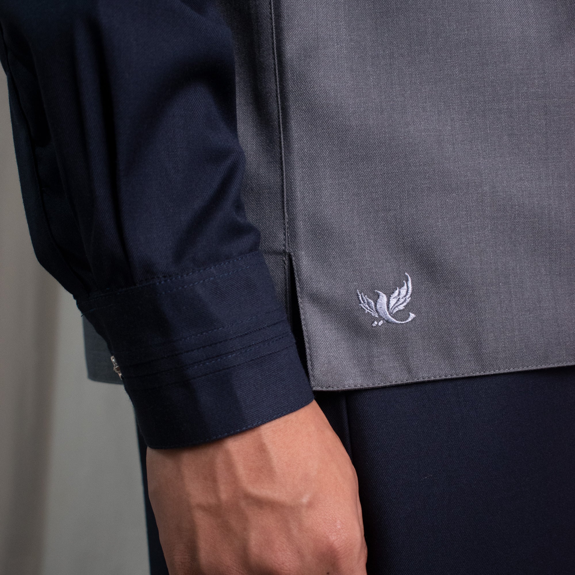 Vest Outer Collarless - Gray