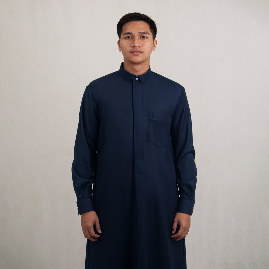 Yakheer Salur Cotton FD - Navy