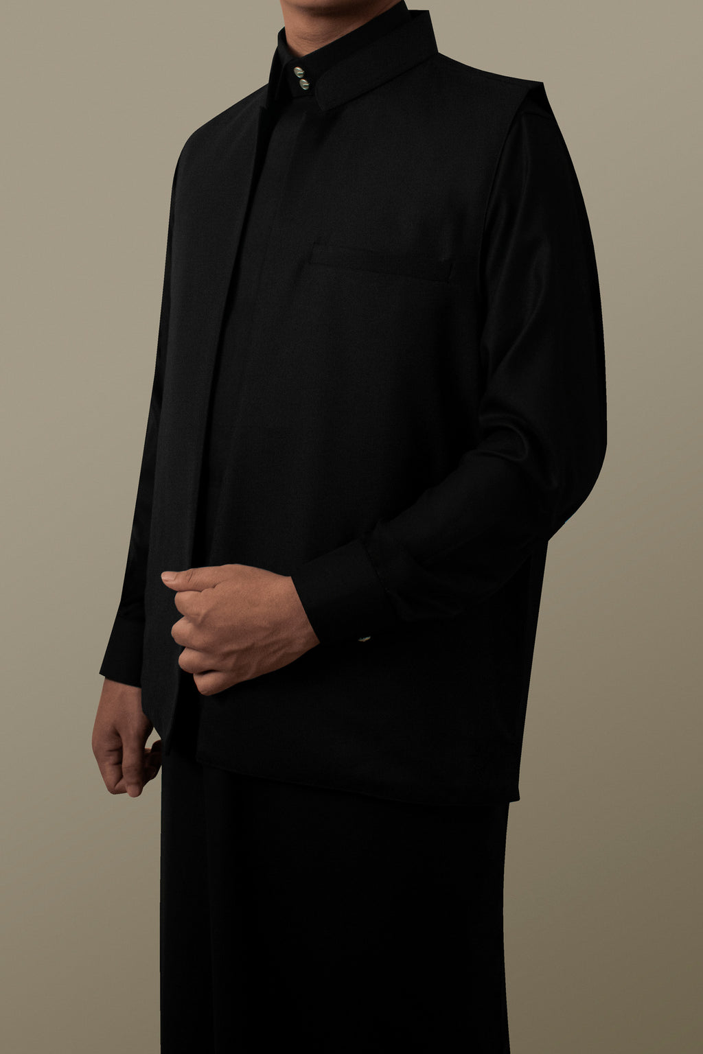 Vest Outer Reguler - Black