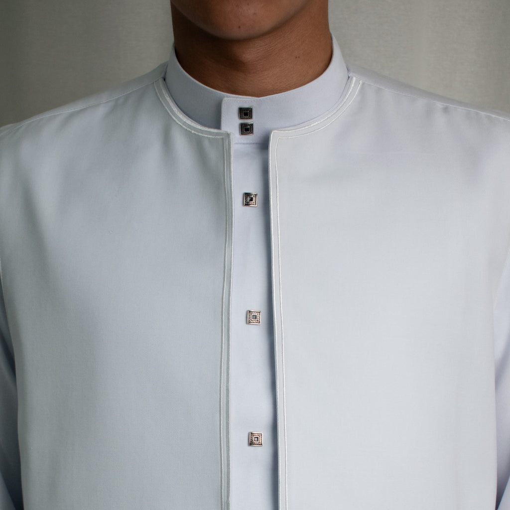 Vest Outer Collarless - White