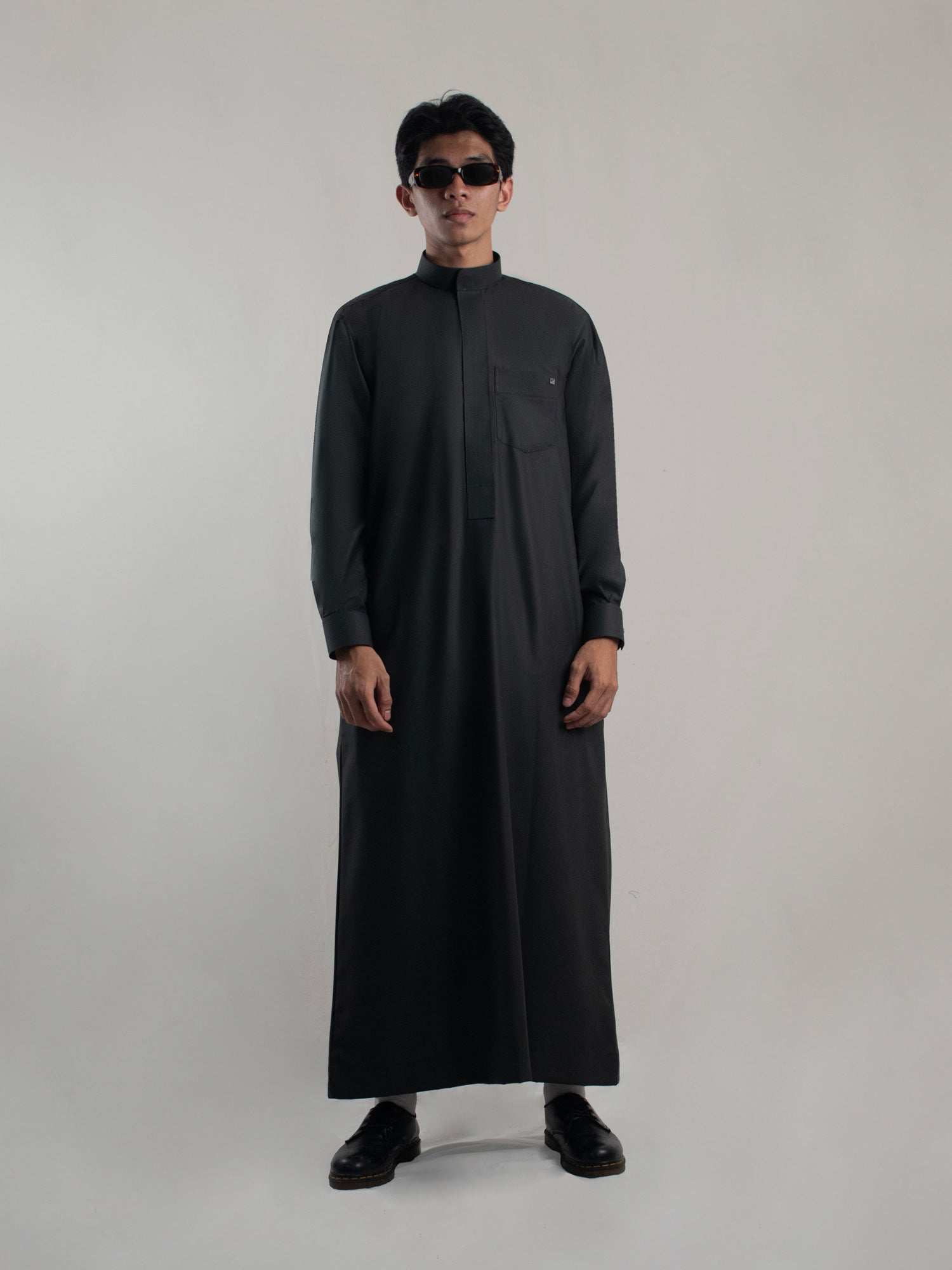 Baskie Thobe Semiwool - Charcoal